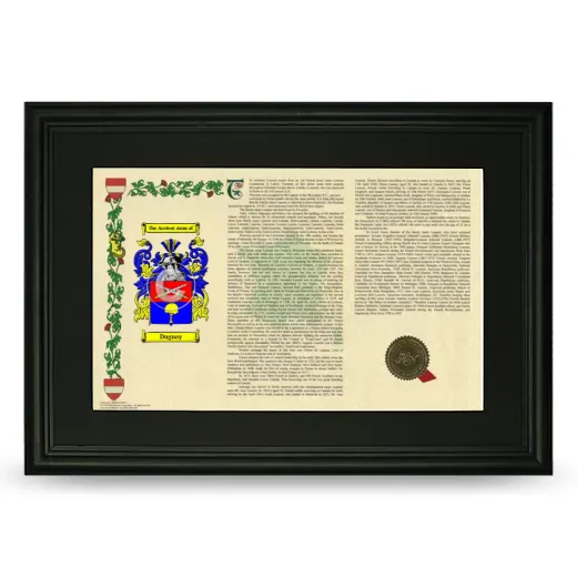 Duguay Deluxe Armorial Landscape Framed- Black