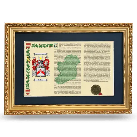 Duhan Deluxe Armorial Landscape Framed - Gold