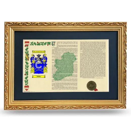 Dullea Deluxe Armorial Landscape Framed - Gold