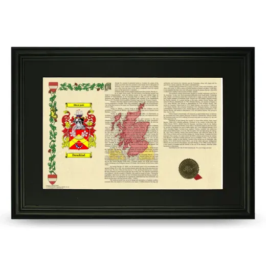 Dunckind Deluxe Armorial Landscape Framed- Black