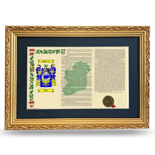 Dune Deluxe Armorial Landscape Framed - Gold