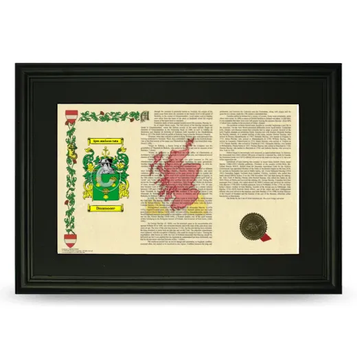 Dunmoore Deluxe Armorial Landscape Framed- Black