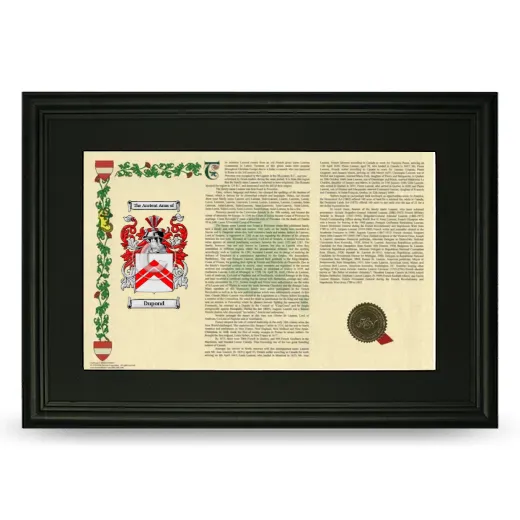 Dupond Deluxe Armorial Landscape Framed- Black