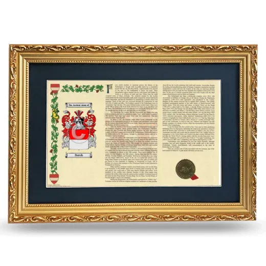 Dutsh Deluxe Armorial Landscape Framed - Gold
