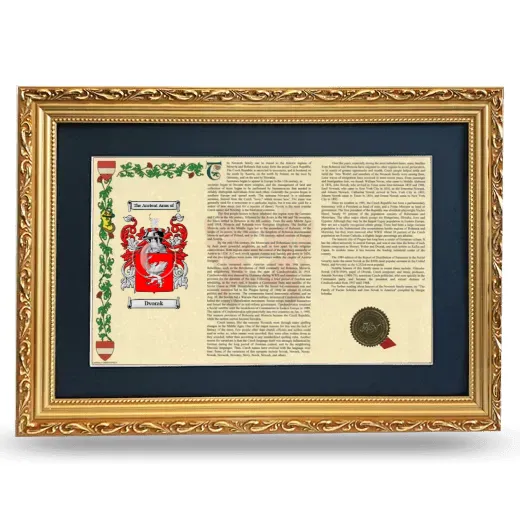 Dvorak Deluxe Armorial Landscape Framed - Gold