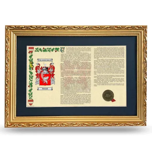 Dworak Deluxe Armorial Landscape Framed - Gold