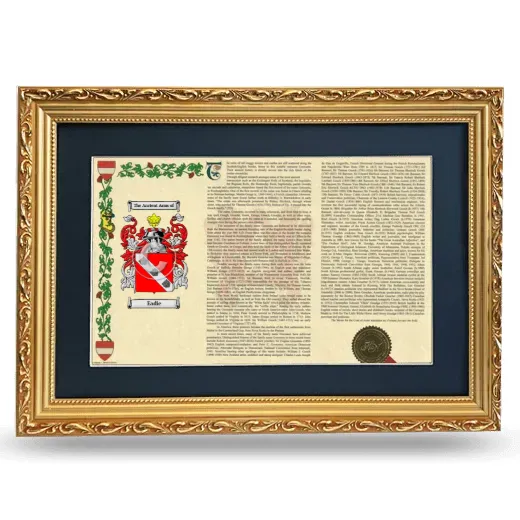 Eadie Deluxe Armorial Landscape Framed - Gold