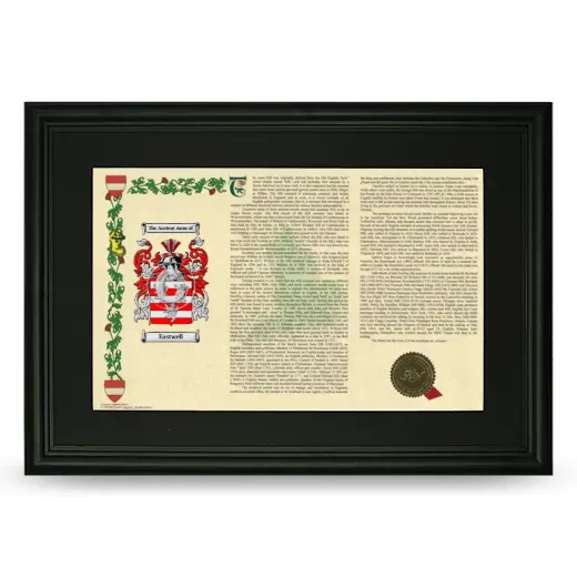 Eastwell Deluxe Armorial Landscape Framed- Black