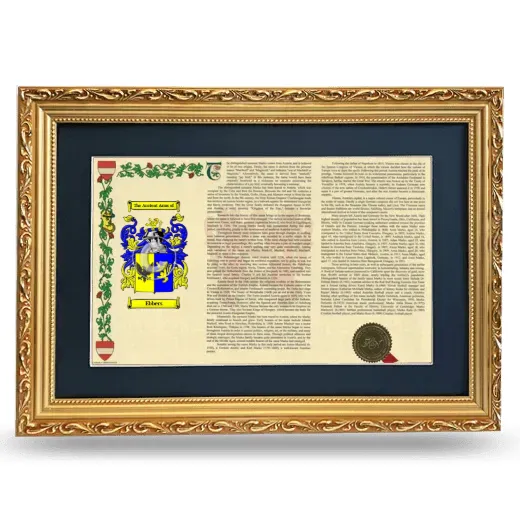 Ebbers Deluxe Armorial Landscape Framed - Gold
