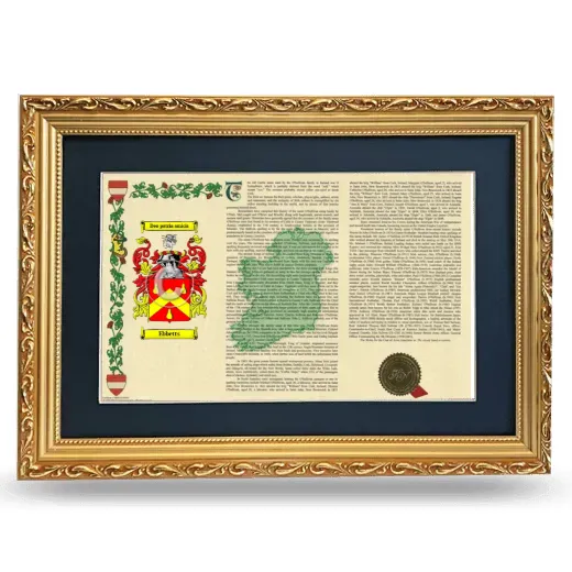 Ebbetts Deluxe Armorial Landscape Framed - Gold