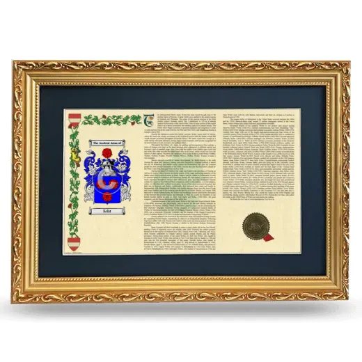 Echt Deluxe Armorial Landscape Framed - Gold