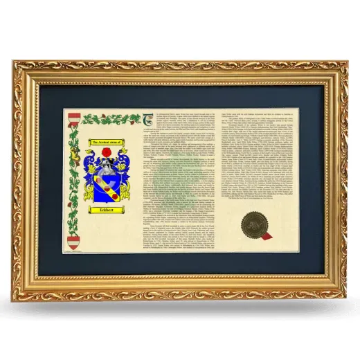 Eckhert Deluxe Armorial Landscape Framed - Gold