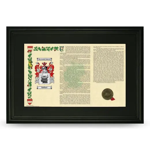 Edelheit Deluxe Armorial Landscape Framed- Black