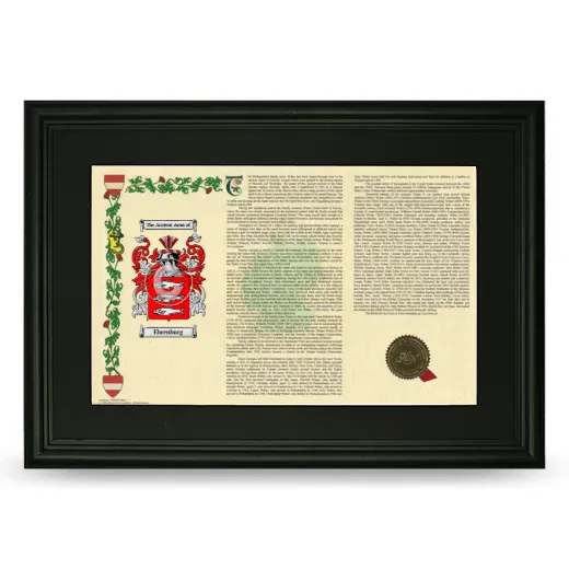 Ehrenburg Deluxe Armorial Landscape Framed- Black