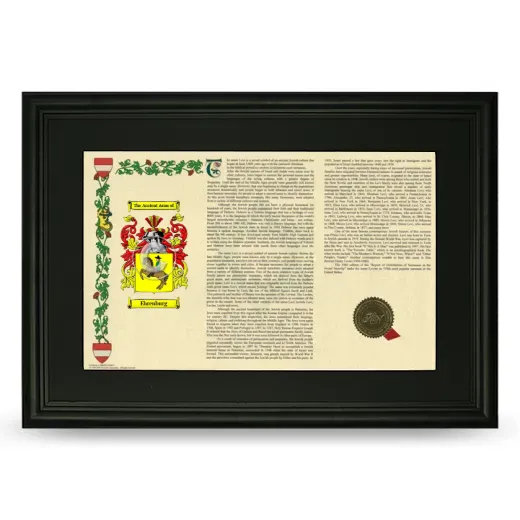 Ehrenburg Deluxe Armorial Landscape Framed- Black