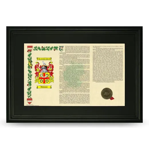 Ehrmann Deluxe Armorial Landscape Framed- Black