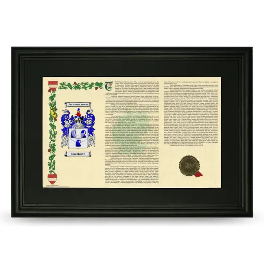 Eisenbarth Deluxe Armorial Landscape Framed- Black