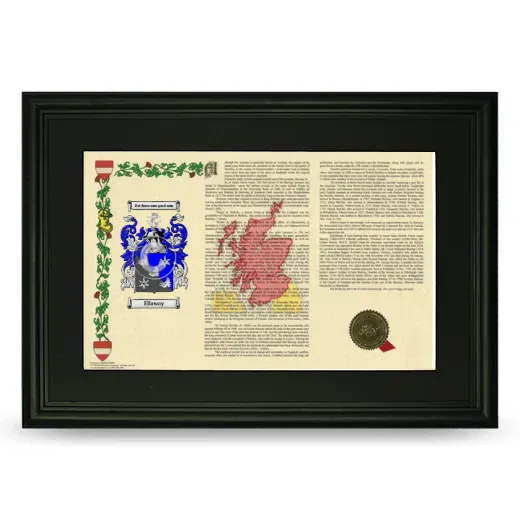Ellaway Deluxe Armorial Landscape Framed- Black