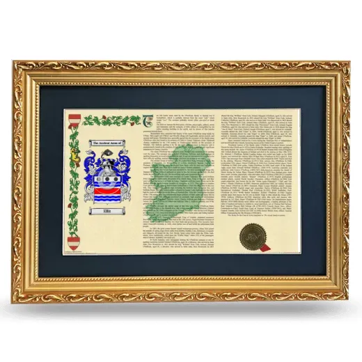 Ellit Deluxe Armorial Landscape Framed - Gold