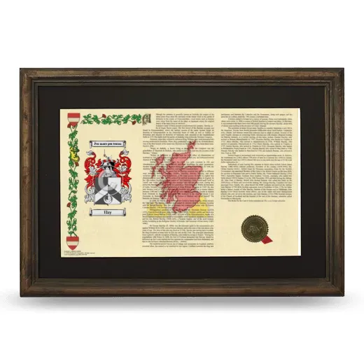 Elzy Deluxe Armorial Landscape Framed - Brown