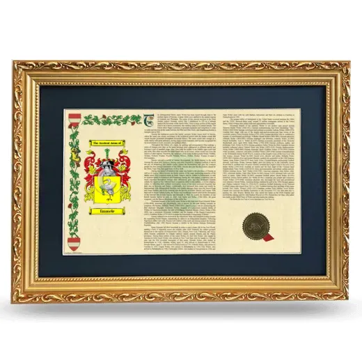 Emmele Deluxe Armorial Landscape Framed - Gold