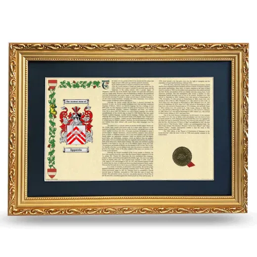 Eppstein Deluxe Armorial Landscape Framed - Gold