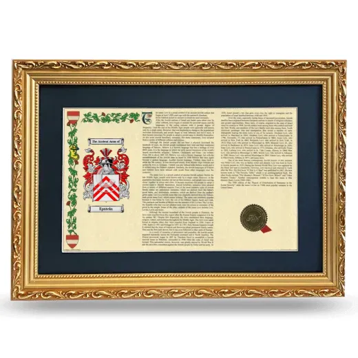 Epstein Deluxe Armorial Landscape Framed - Gold