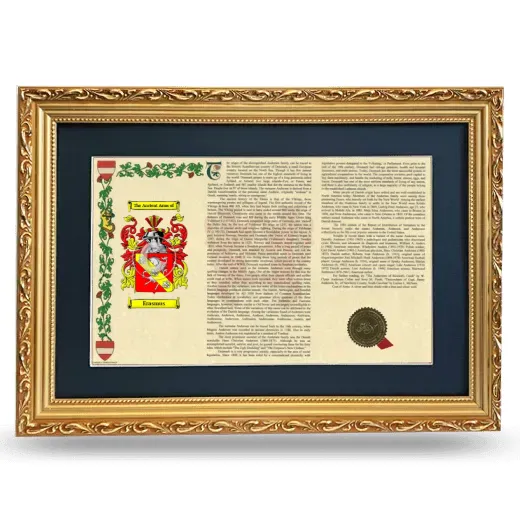 Erasmus Deluxe Armorial Landscape Framed - Gold