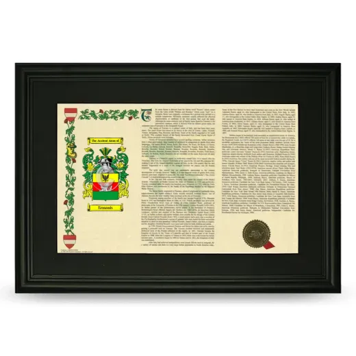 Ermanis Deluxe Armorial Landscape Framed- Black