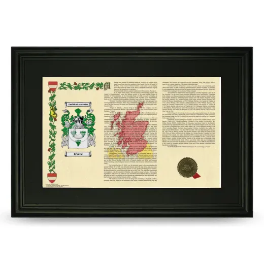 Ervene Deluxe Armorial Landscape Framed- Black