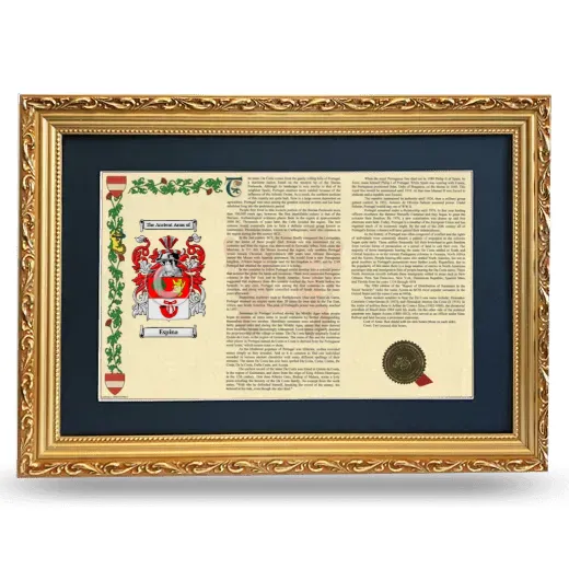 Espina Deluxe Armorial Landscape Framed - Gold