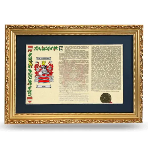 Espy Deluxe Armorial Landscape Framed - Gold