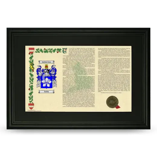 Estley Deluxe Armorial Landscape Framed- Black