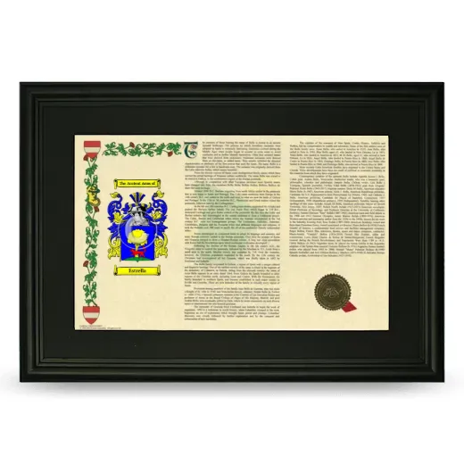 Estrella Deluxe Armorial Landscape Framed- Black