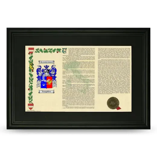 Evangelisto Deluxe Armorial Landscape Framed- Black