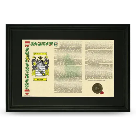 Everfield Deluxe Armorial Landscape Framed- Black