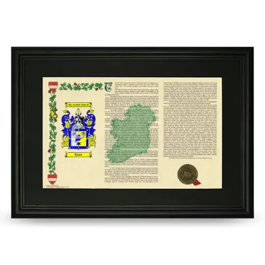 Eynes Deluxe Armorial Landscape Framed- Black