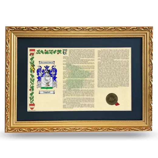 Ezquivel Deluxe Armorial Landscape Framed - Gold