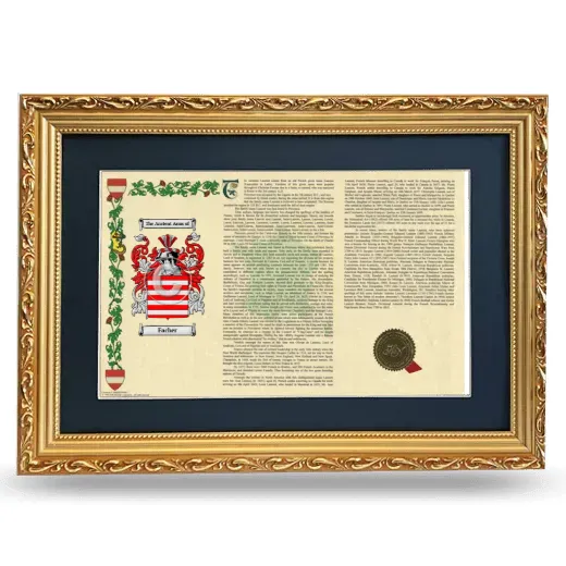 Facher Deluxe Armorial Landscape Framed - Gold