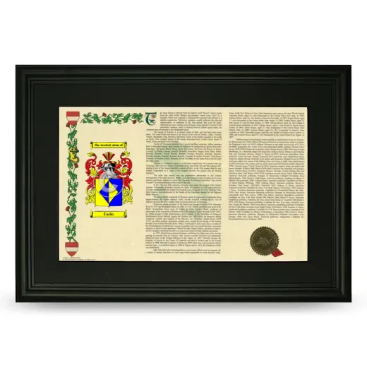 Facio Deluxe Armorial Landscape Framed- Black