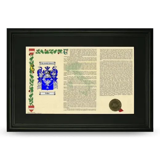 Falas Deluxe Armorial Landscape Framed- Black