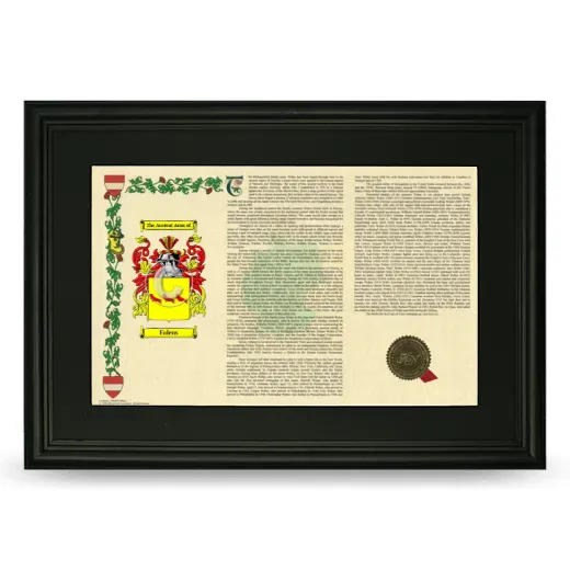Falens Deluxe Armorial Landscape Framed- Black