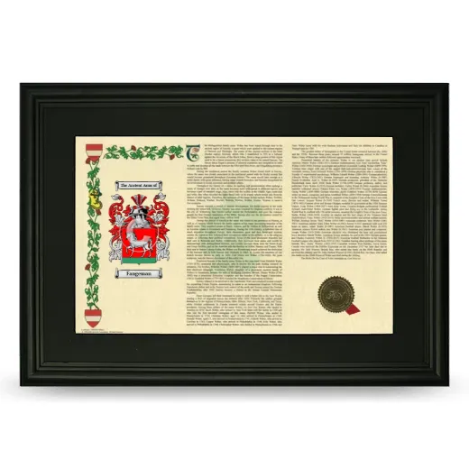 Fangeman Deluxe Armorial Landscape Framed- Black