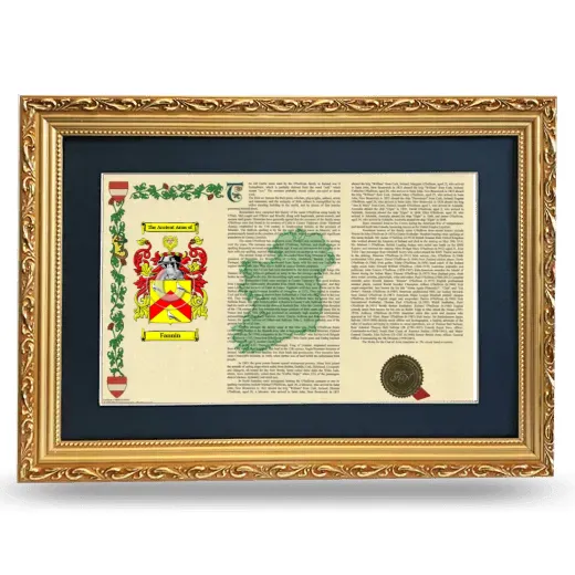 Fannin Deluxe Armorial Landscape Framed - Gold