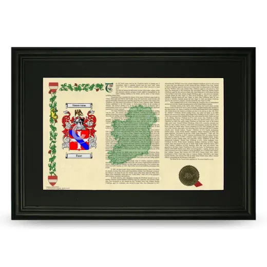 Fare Deluxe Armorial Landscape Framed- Black