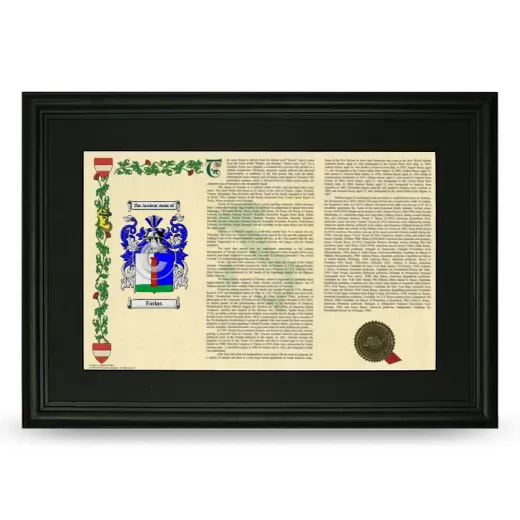 Farias Deluxe Armorial Landscape Framed- Black