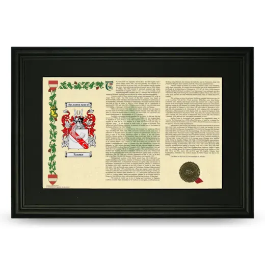Farowe Deluxe Armorial Landscape Framed- Black