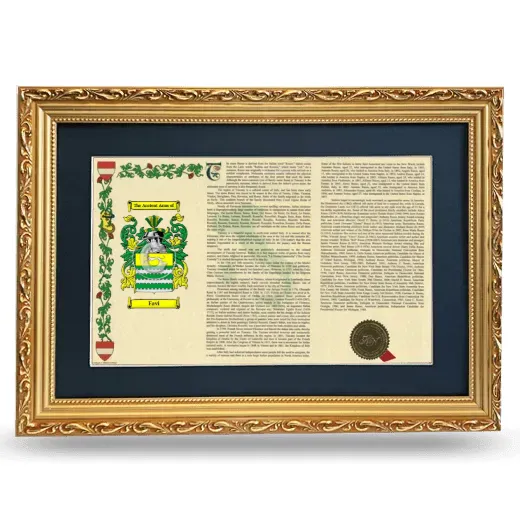 Favi Deluxe Armorial Landscape Framed - Gold