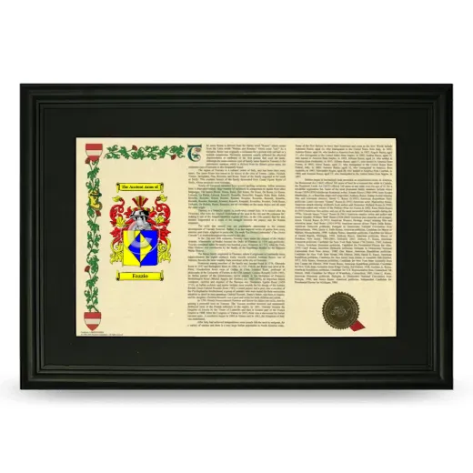 Fazzio Deluxe Armorial Landscape Framed- Black