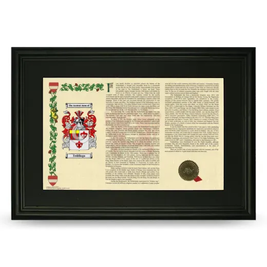 Feddinga Deluxe Armorial Landscape Framed- Black